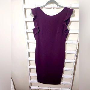 Calvin Klein Purple Ruffle Dress, 4